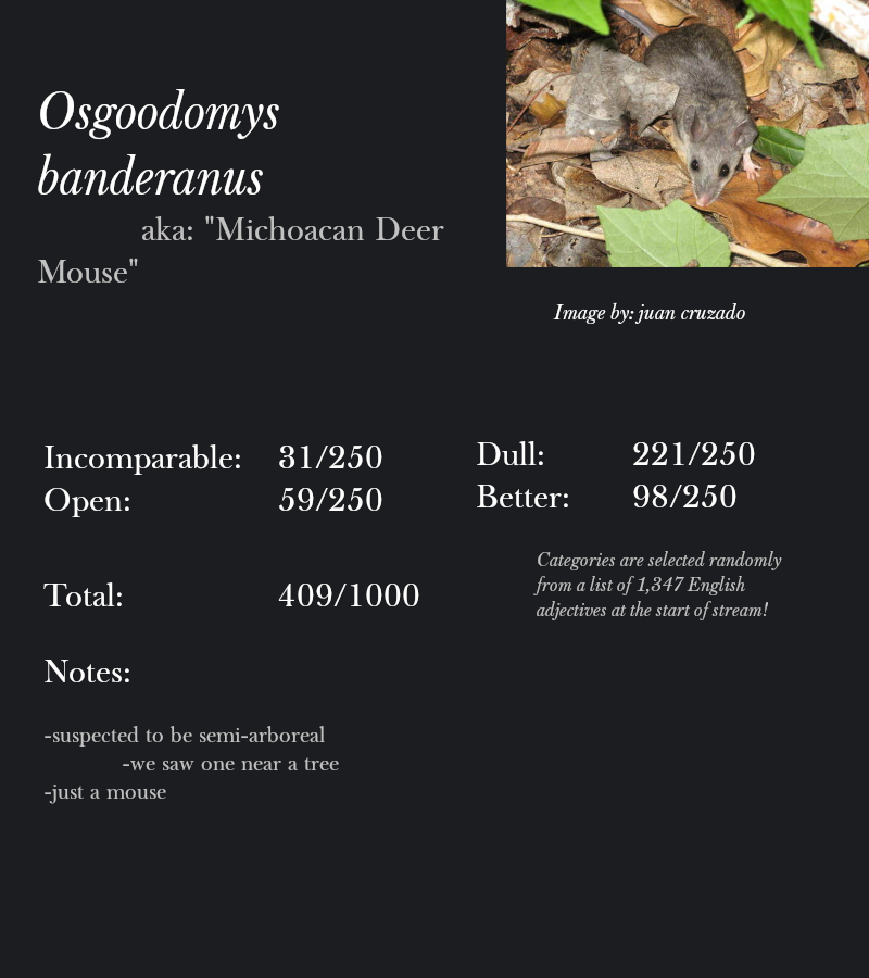 Osgoodomys banderanus